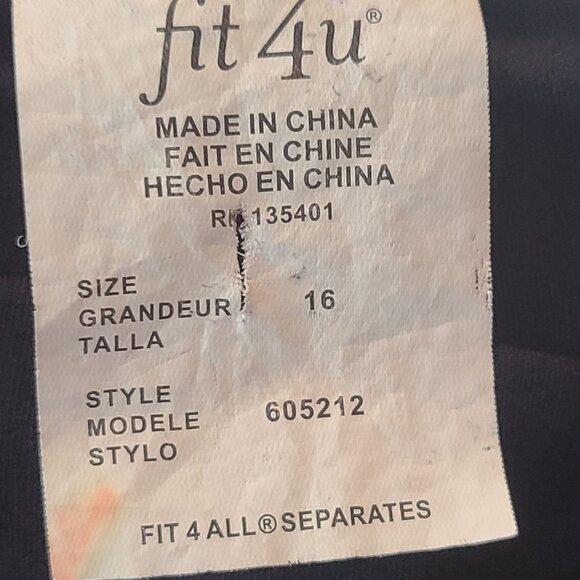 fit 4 u Sz 16  Long Sleeve Top Zip Up Swimwear Jacket Built in Bra 505252 Paisle - Picture 7 of 7